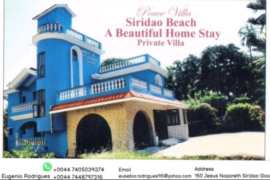 Peace Villa Luxurious 5Bhk Siridao Goa Beach Panaji Exterior photo